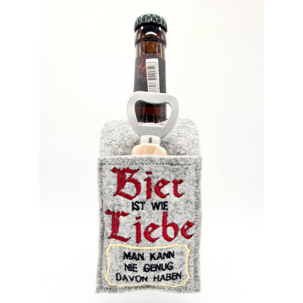 Stickdatei Flaschenöffner Tasche ITH Bild 1