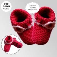 Häkelanleitung "Kinderhausschuhe"
