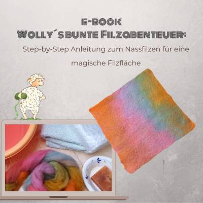 Filzanleitung:Entdecke dein Filzabenteuer mit Wolly, dem quasselnden Schaf!