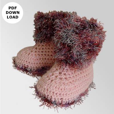 Häkelanleitung "Babystiefel Romy"