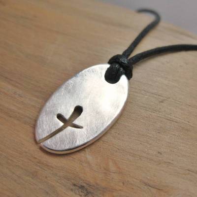 Silberanhänger Kreuz  "Felicitas", Geschenk zur Konfirmation, Kommunion, Gravur möglich