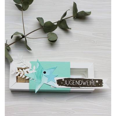 Geldgeschenk zur Jugendweihe, Geschenkverpackung mit Reagenzglas