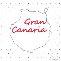 Stickdatei * Gran Canaria * 100x95 mm Maschinenstickmuster . dst exp hus jef pcs pes vip vp3 xxx