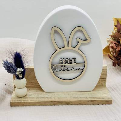 Kleines Ostergeschenk mit Deko-Ei & Trockenblumen – Handgemacht