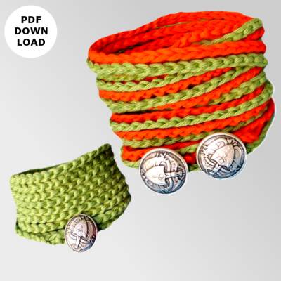 Häkelanleitung "  Wickelarmband Locki"