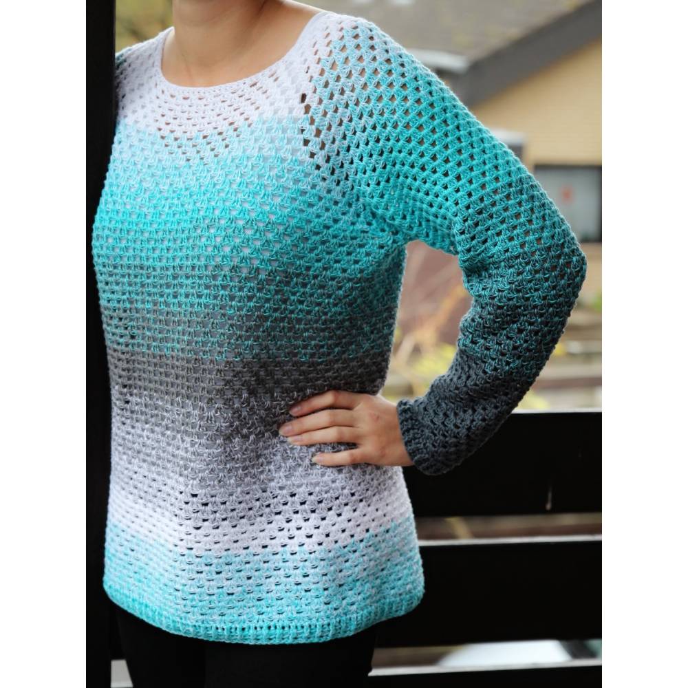 Häkelanleitung RVO Raglan Pullover "Lisa" alle Größen möglich Bild 5