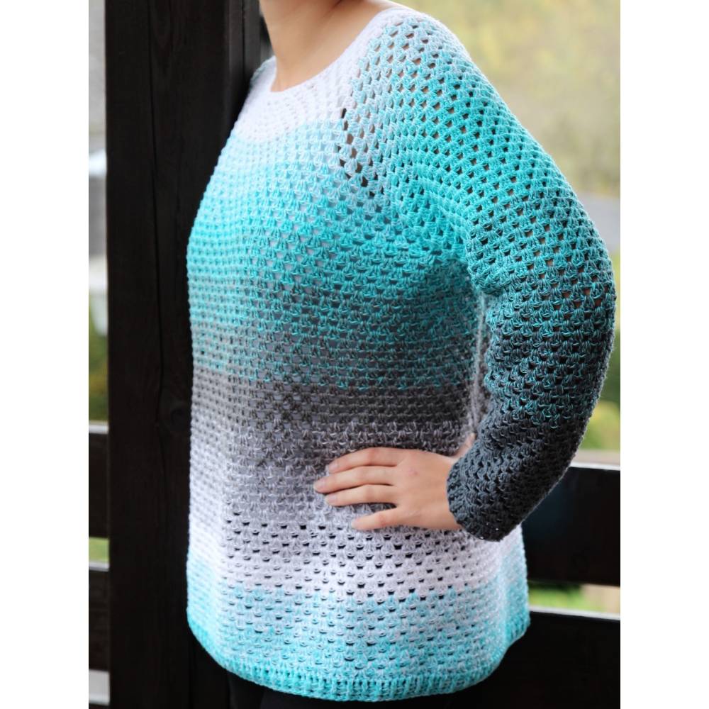 Häkelanleitung RVO Raglan Pullover "Lisa" alle Größen möglich Bild 6