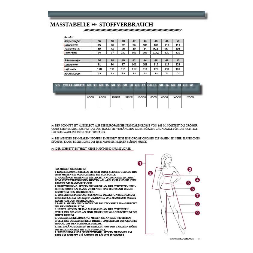 PDF-Schnittmuster Latzkleid Kendra –  Design mit V-Ausschnitt & A-Linien-Silhouette (Gr. 36-50) Bild 10