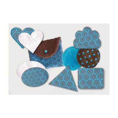Stickdatei  Kosmetiktasche mit sechs AbschminkPads Rahmen 13x18 cm, ITH, makeup, kosmetik,