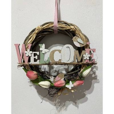 Frühlingskranz Türkranz Frühlingsdeko Türschmuck Kranz