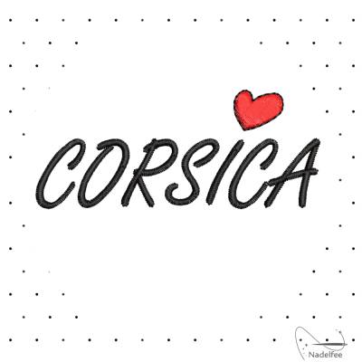 Stickdatei *Corsica Herz* 30x73 mm Maschinenstickmuster . dst exp hus jef pcs pes vip vp3 xxx