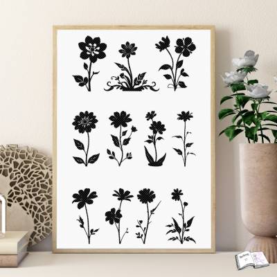 Plott Blumen Parade – Digitale Datei für Plotten & Sublimation | SVG, PNG, Stamp & Logo