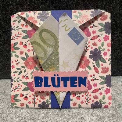 Hübsche Karte mit Blumenmotiv, mit Umschlag