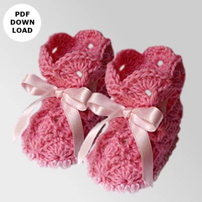 Häkelanleitung "Babyschuhe Rosalie"