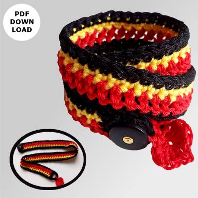 Häkelanleitung Fan Edtition " Wickelarmband Luna"