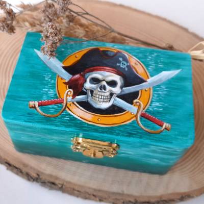 Schatzkästchen Pirat, Schatzkiste für Piratenfans