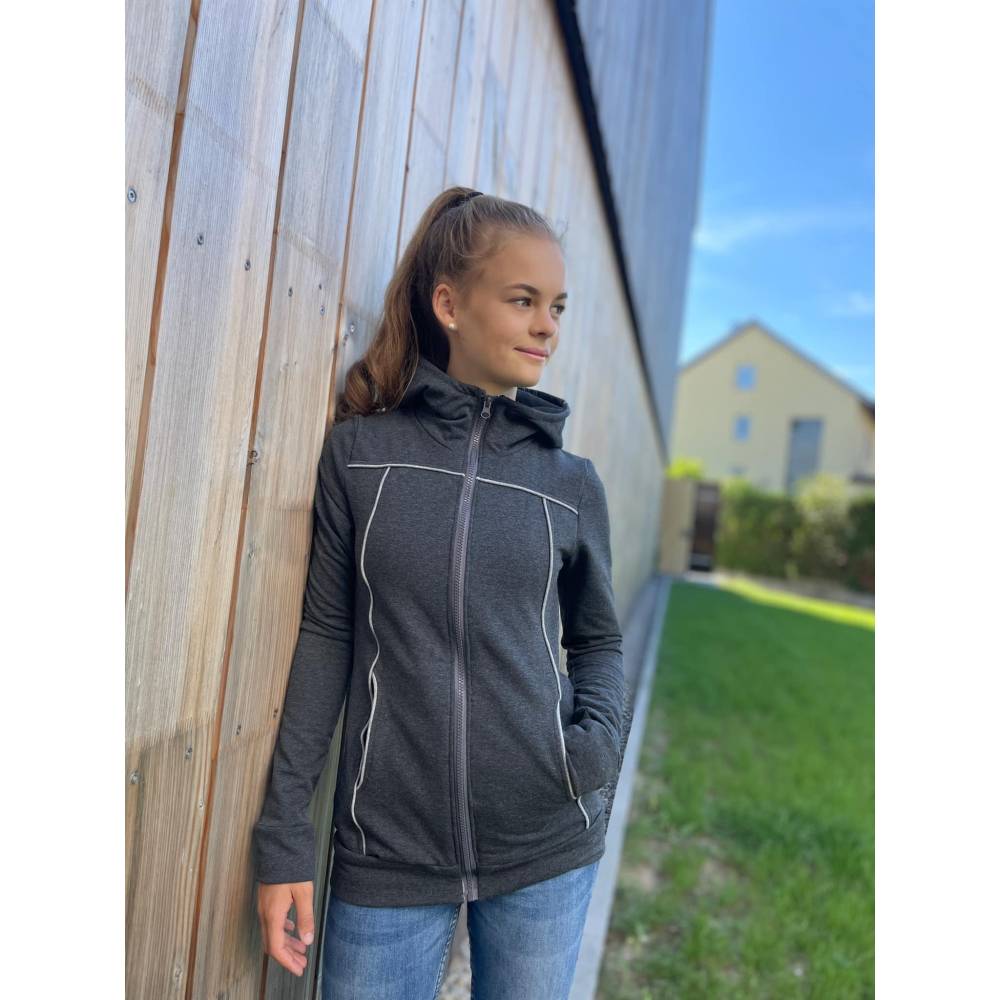 PDF-Schnittmuster Hoodiejacke Joulin (Gr. 32-54) – stylisch, bequem Bild 2