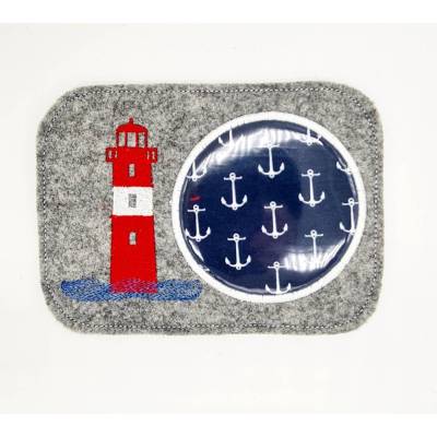Stickdatei Mug Rug Meer – ITH Untersetzer für Stickmaschine, maritimes Design