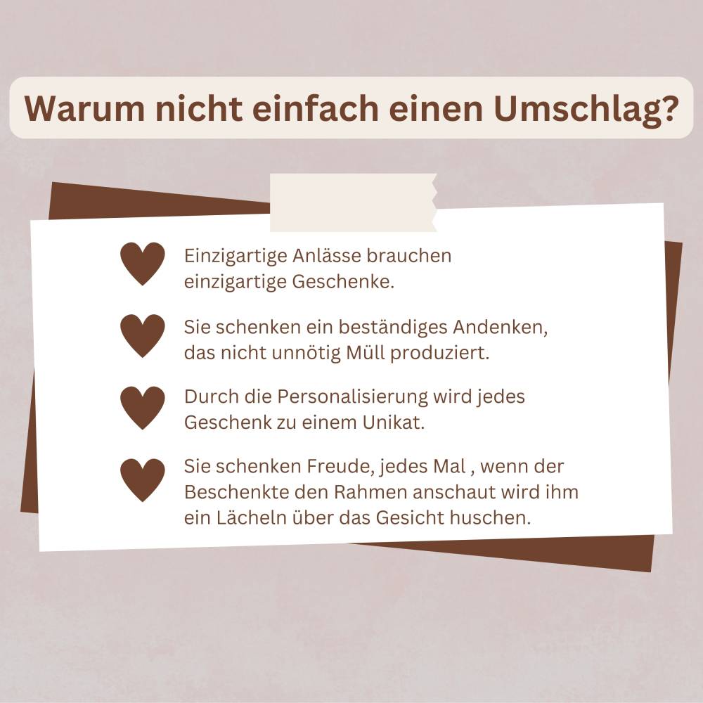 Geldgeschenk personalisiert zum 70. Geburtstag | Geld im Bilderrahmen | Geburtstagsgeschenk Geld im Bild Bild 4