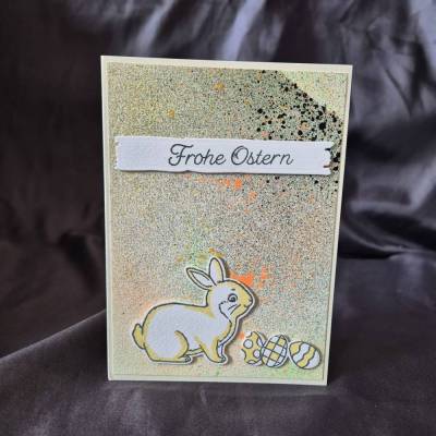 Osterkarte / Osterhase / Frohe Ostern / Grußkarte Ostern / Ostern Geschenke / Geschenkidee 
