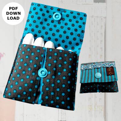 Nähanleitung "Tampontasche Calypso" 8 x 7 cm