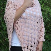 Häkelanleitung Poncho "Umarmung", alle Größen möglich!