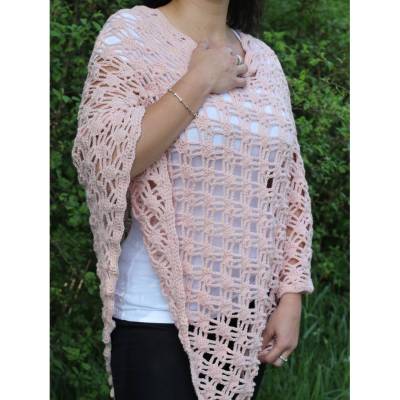 Häkelanleitung Poncho "Umarmung", alle Größen möglich!