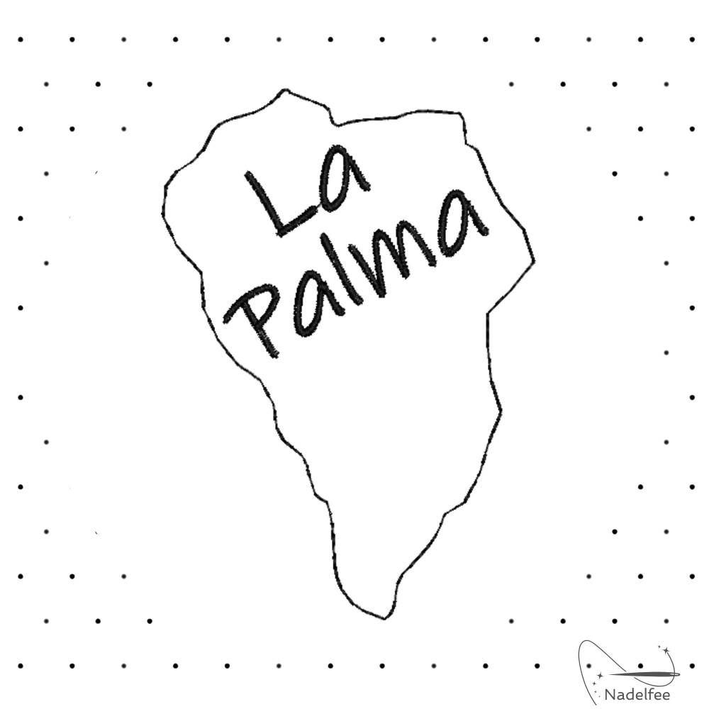Stickdatei * La Palma * 63x90 mm Maschinenstickmuster digital Bild 1
