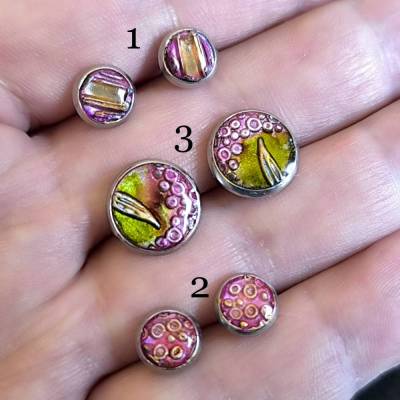 Ohrstecker Edelstahl Ohrringe Serie Naturerwachen  8 mm bis 12 mm mm ART 66