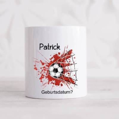 Kinder Spardose mit Namen personalisiert Fußball Junge Sparbüchse Geschenk Einschulung Geburtstag