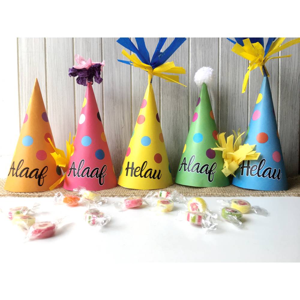 Druckvorlage Faschingshütchen - Fasching - Partyhütchen - Helau - Alaaf - Spitzhütchen - Karneval - Kostüm Bild 4