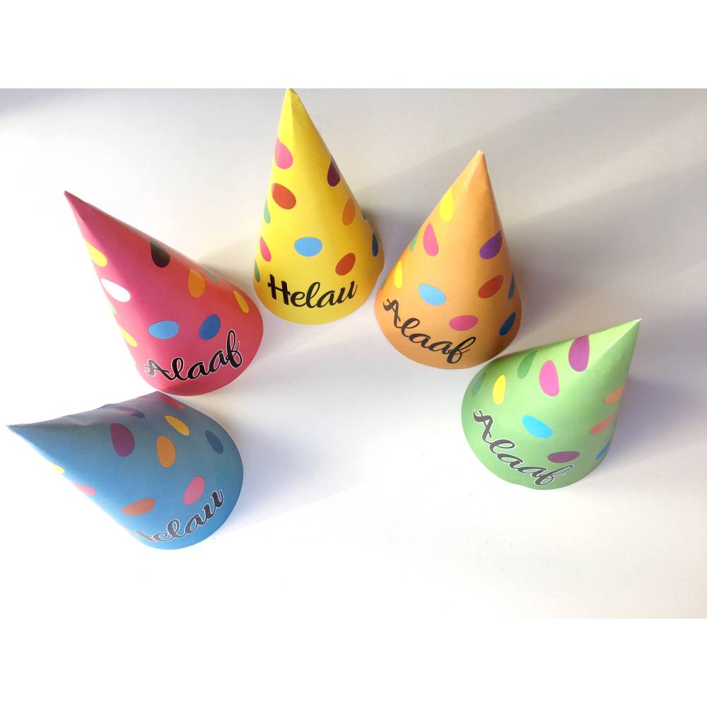 Druckvorlage Faschingshütchen - Fasching - Partyhütchen - Helau - Alaaf - Spitzhütchen - Karneval - Kostüm Bild 7