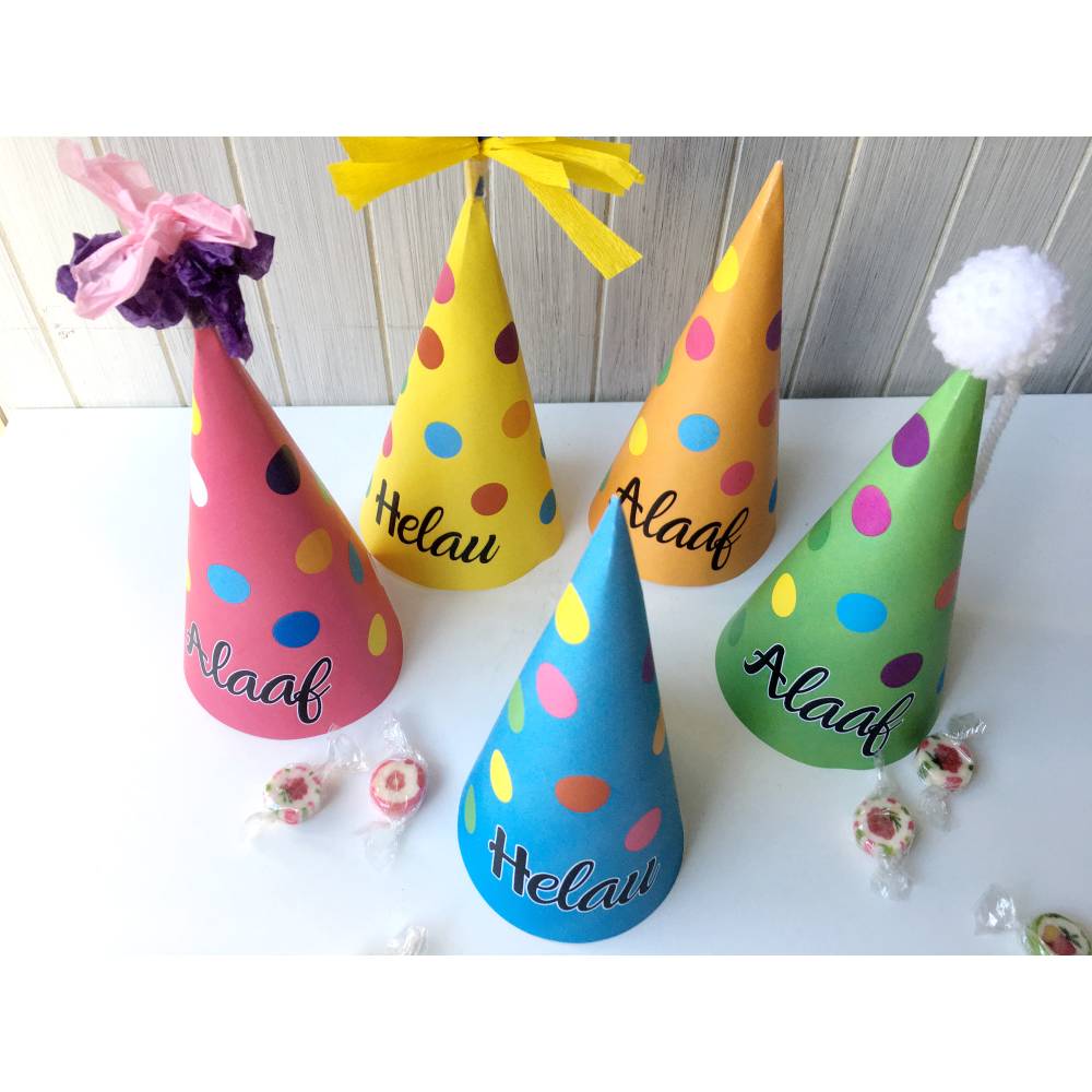 Druckvorlage Faschingshütchen - Fasching - Partyhütchen - Helau - Alaaf - Spitzhütchen - Karneval - Kostüm Bild 8