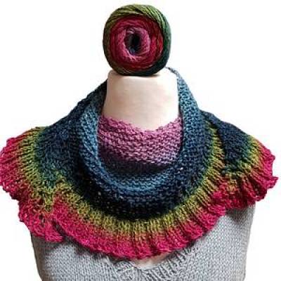 Kleines halbrundes Tuch stricken – Anleitung mit Video-Tutorials zum Download