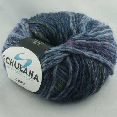 Schulana Country: schöne melierte Schurwolle in Farbe Nr. 50, jeansblau