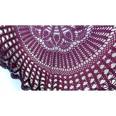 Häkelanleitung halbrundes Tuch "Traumfänger"