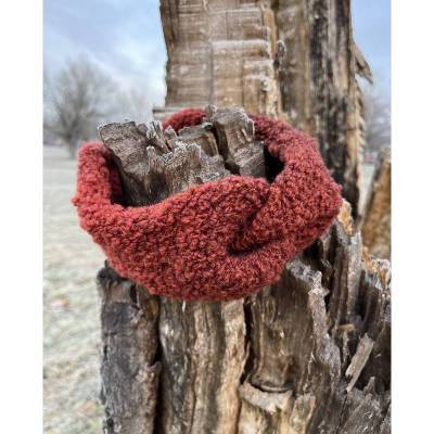 Teddy-Stirnband aus weicher Boucle Merinowolle – Handgestrickt, kuschelig, für Kinder & Erwachsene, KU 47-57cm