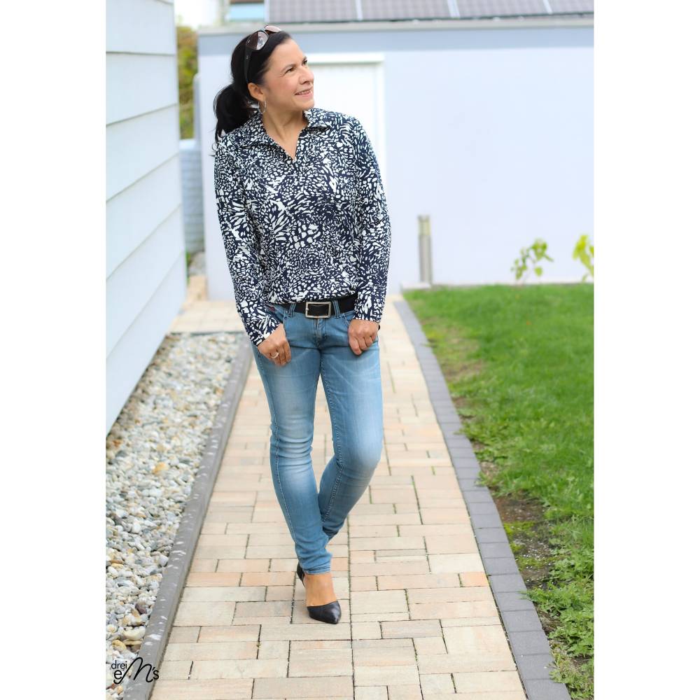 Ebook PDF Schnittmuster Damen Bluse Blusenshirt WEIDACH 1 (Webware)  Gr. 34-54 mit Videotutorial Bild 10