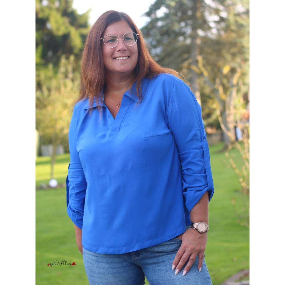 Ebook PDF Schnittmuster Damen Bluse Blusenshirt WEIDACH 1 (Webware)  Gr. 34-54 mit Videotutorial Bild 5