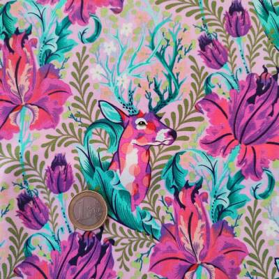 Tula pink Tiny Beasts Patchworkstoff Hirsche