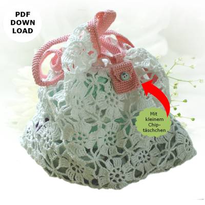 Häkelanleitung "Häkelnetz Granny Bag"