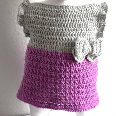 gehäkeltes Babykleid, Kleidchen Größe 50/56 ♡ 0-3 Monate ♡ Handarbeit ♡