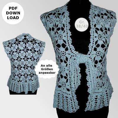 Häkelanleitung "Weste Londra"