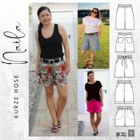 Ebook PDF Schnittmuster Damen Shorts, kurze Hose, Hose NAILA Gr. 34-54