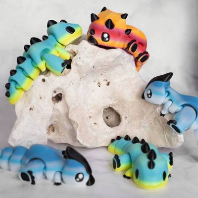 Flexi Dinos | Anti-Stress-Spielzeug | Stimming Toy | Schreibtischspielzeug | Fidget Toys | bewegliches Spielzeug