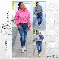 Ebook PDF Schnittmuster Damen Hoodie ELLGAU Gr. 34-56