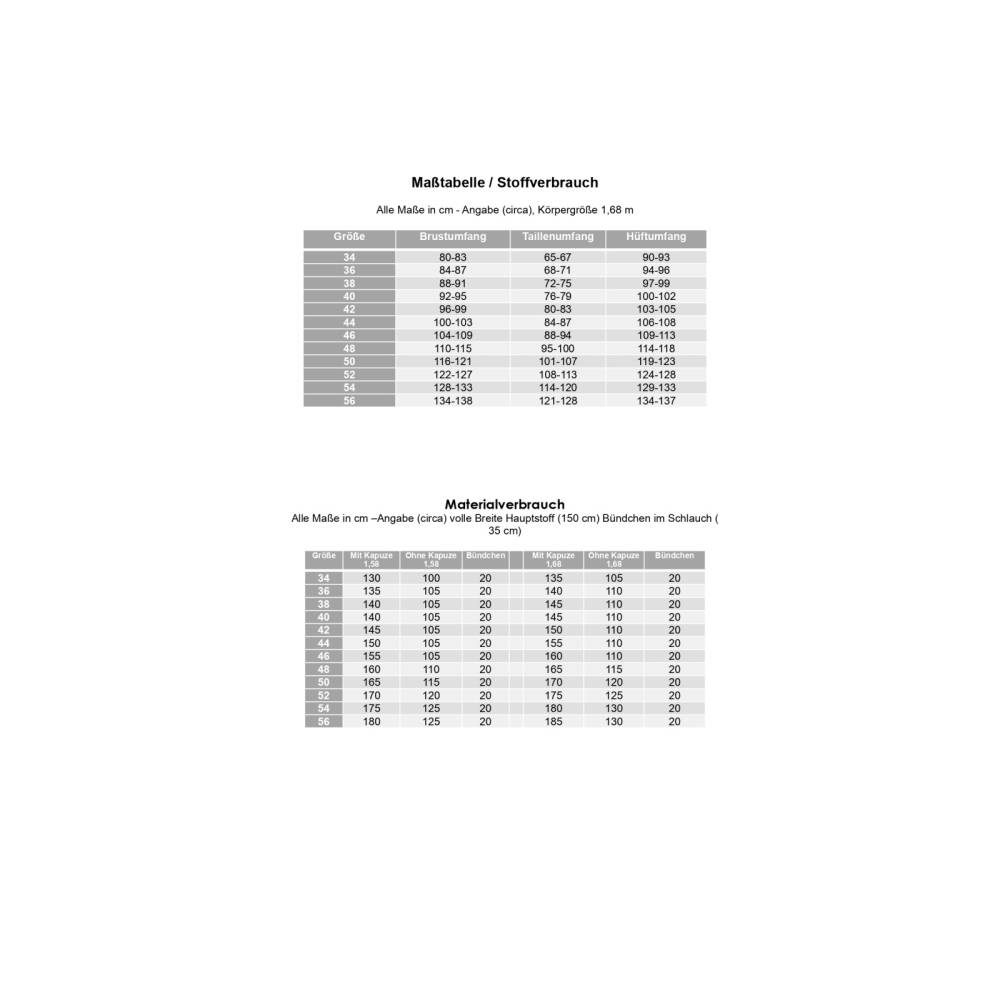 Ebook PDF Schnittmuster Damen Hoodie ELLGAU Gr. 34-56 Bild 9