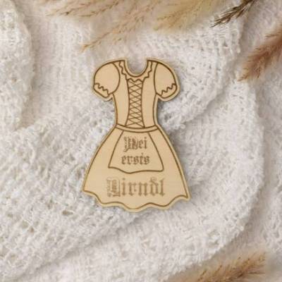 Bayerische Meilensteinkarte Mei ersts Dirndl Mein erstes Dirndl Dialekt bayrisch für Mädchen Baby / Kleinkind erste Trac