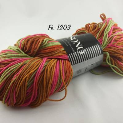 Unisono von Atelier Zitron: schöne Multicolor-Wolle mit Aloe Vera und Jojoba, Farbe 1203