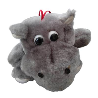 Vintage 80er Jahre, Kuscheltier, Nilpferd, Dekoartikel,